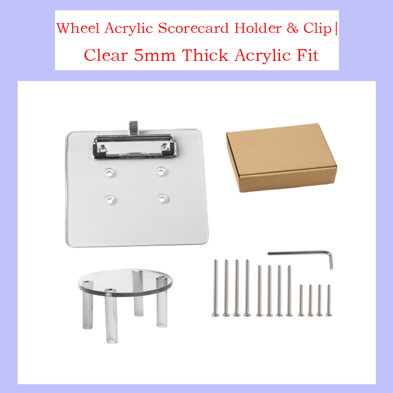Golf Scorecard Holder - Archerest Golf Cart Steering Wheel Acrylic