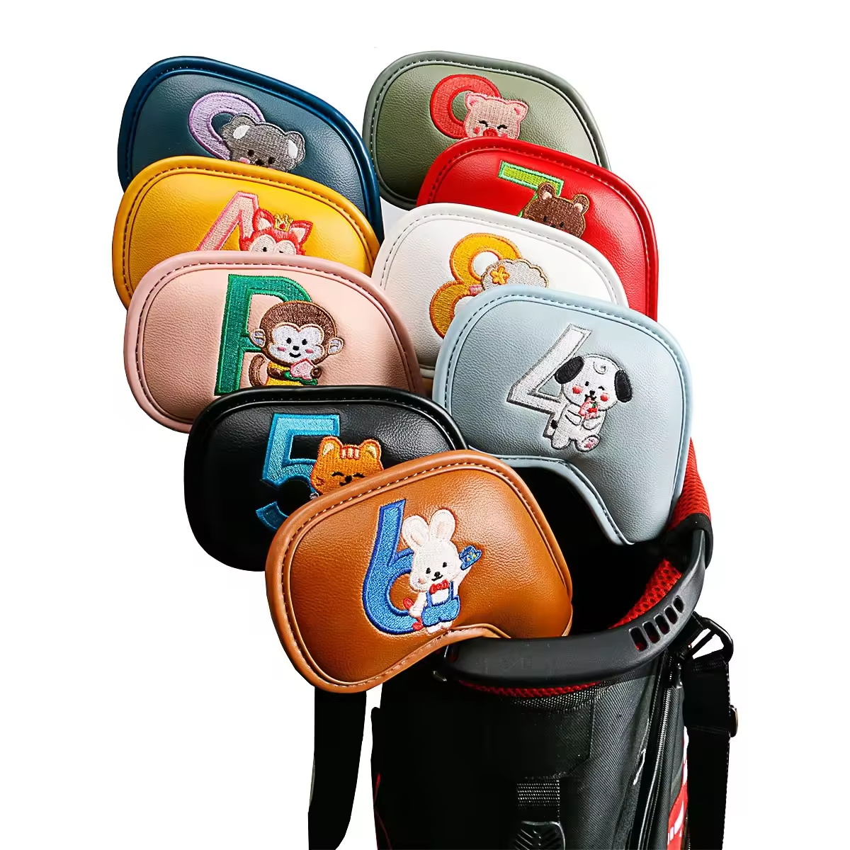 9Pcs Cute Cartoon Animal Golf  - Golf Equipment And Accessories review and price