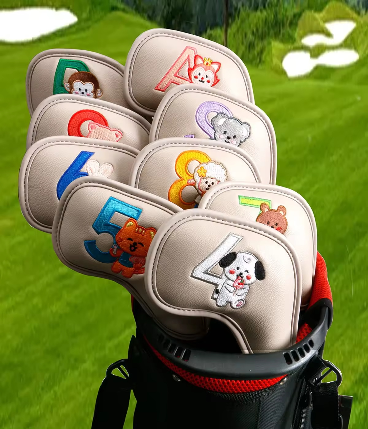 9Pcs Cute Cartoon Animal Golf  - Golf Equipment And Accessories review and price