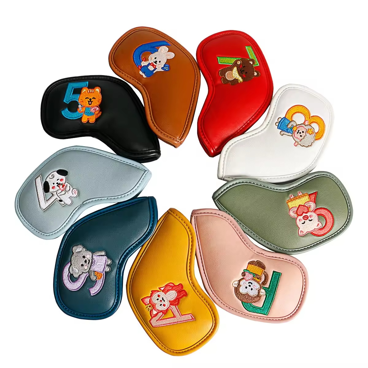 9Pcs Cute Cartoon Animal Golf  - Golf Equipment And Accessories review and price